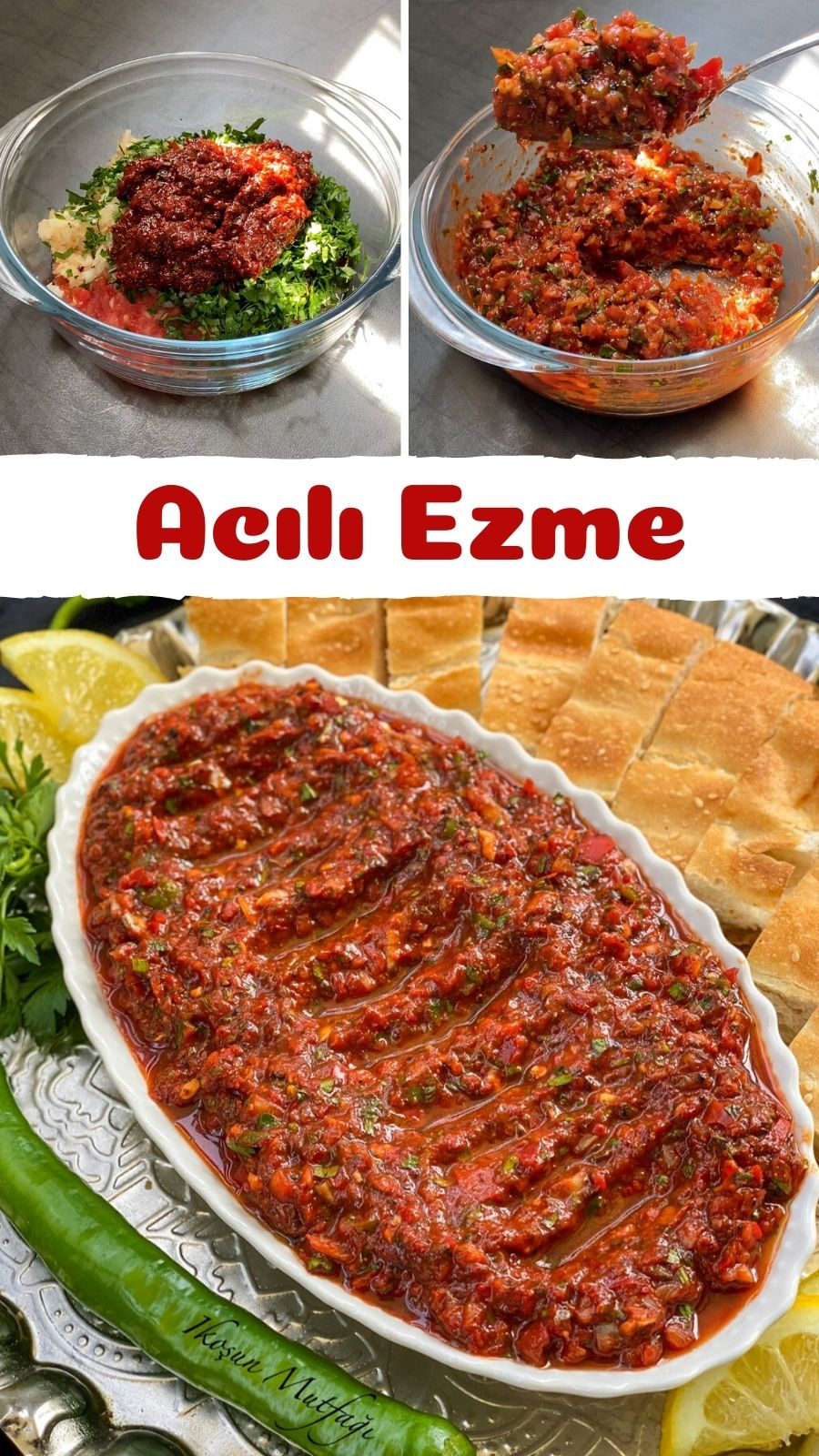 Ezme Tarifi: Pratik ve Lezzetli Acılı Ezme Nasıl Yapılır?